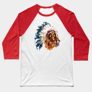 Native American Chief Baseball T-Shirt